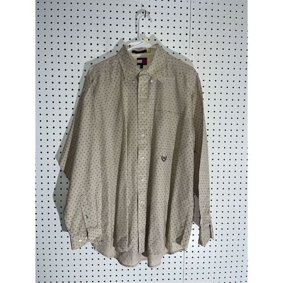 Tommy Hilfiger linen blend button down shirt - Picture 1 of 5